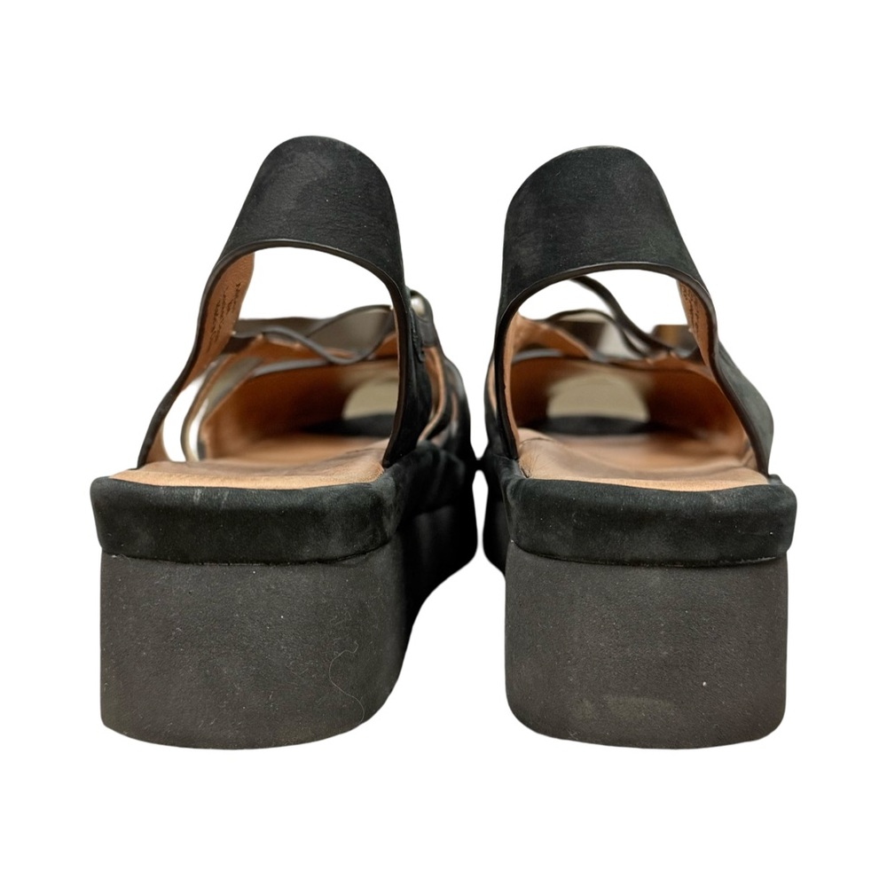 L'Amour Des Pieds Adelais Women's Platform Heeled Sandals Black Suede - Picture 6 of 11